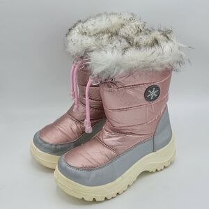 Apres Winter Boots Big Girls Size 1 Purple/Pink